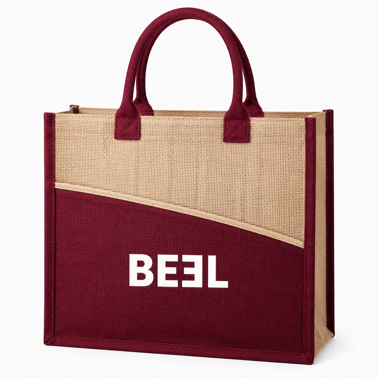 Block Printed Jute Bag